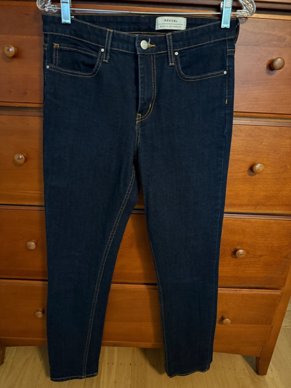 Michelle by Comune Revival Women's Dark Blue Stretch Skinny Jeans